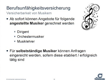 Berufsunfaehigkeit Musiker